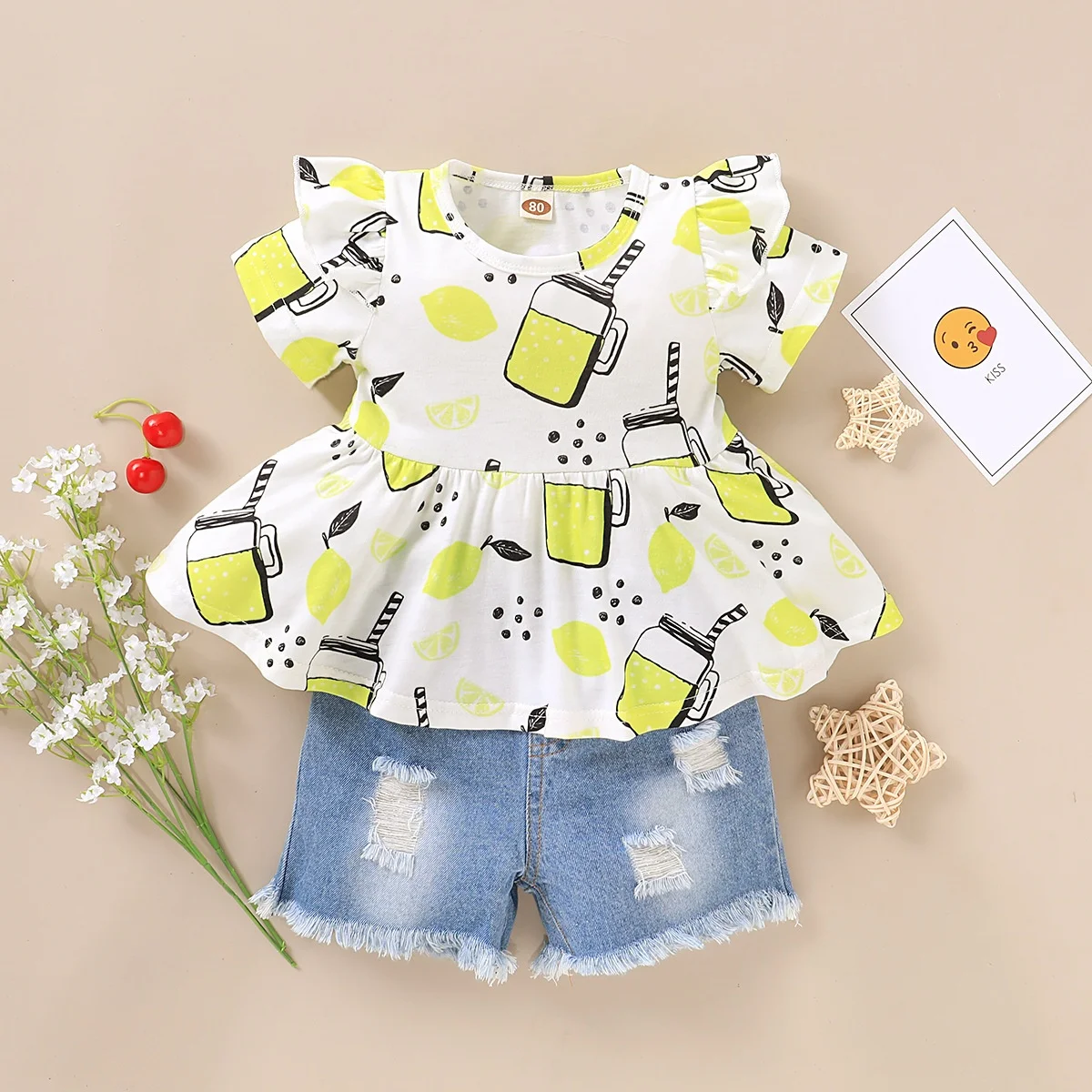 

Hot Selling Cotton Baby Girls' Clothing Sets Two-Piece Set Baby Clothing Sets Comfortable Newborn Baby Clothes