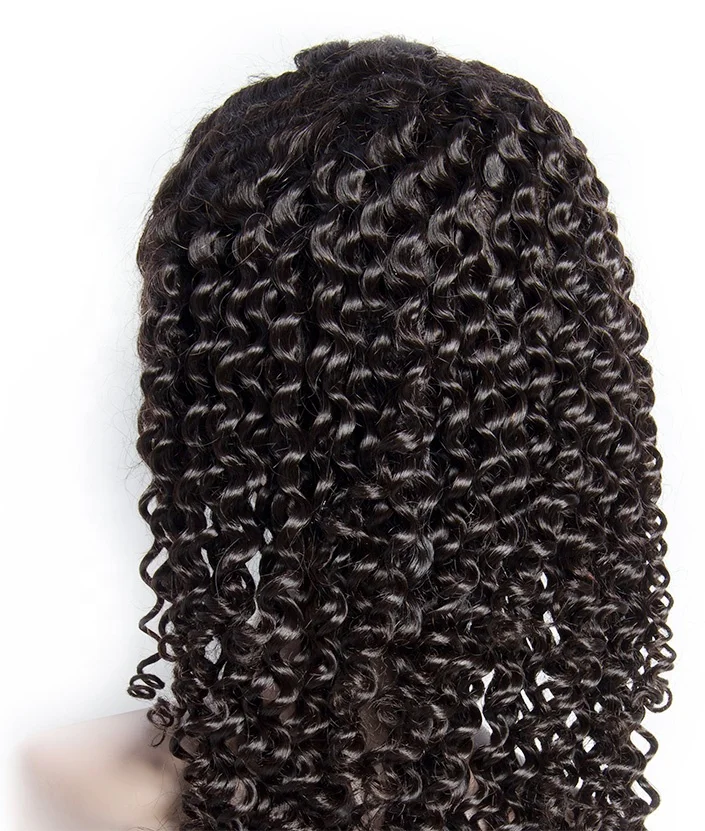

Factory Price Raw brazilian human hair wig150% Deep Curl wig lace frontal wigs 180 density brazilian deep curly wig