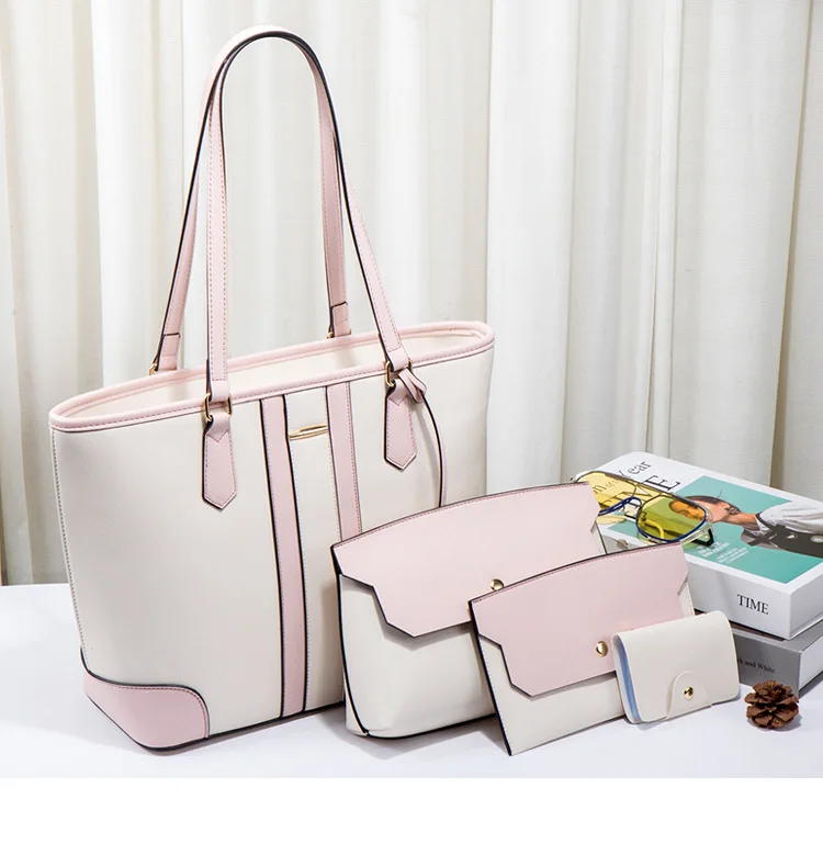 

Discount Tote Bags Large-Capacity Handbag Shoulder 4-Piece Nylon Tote Bag Handbags for Women Luxury, Multi colors