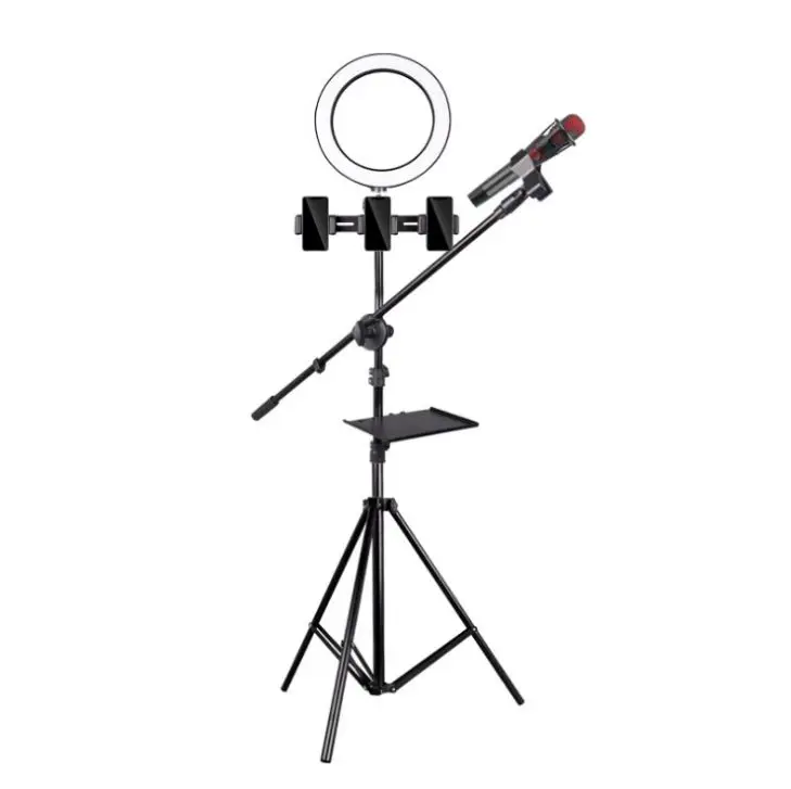 

condenser microphone live broadcast landing tripod mobile phone stand holder