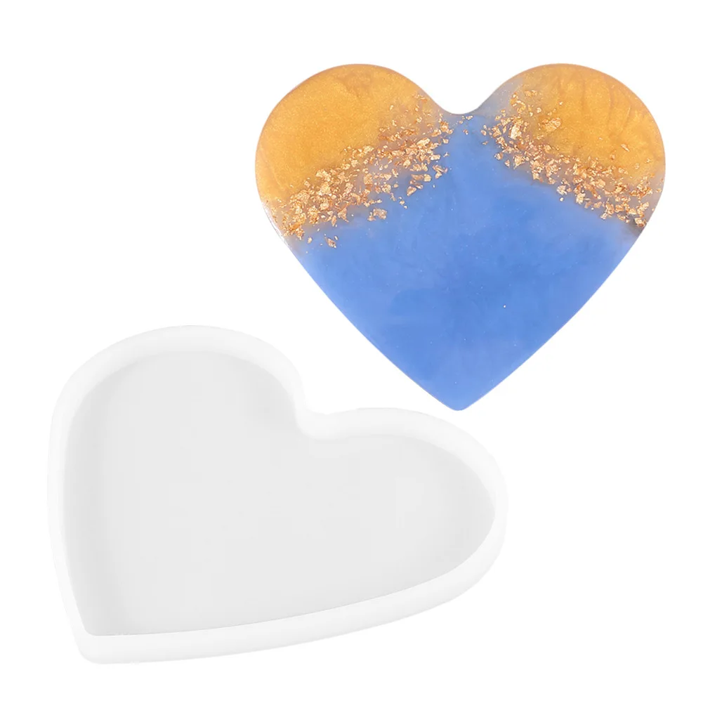 

Diy Heart Shape Coaster Mold Silicone Epoxy Resin Mold