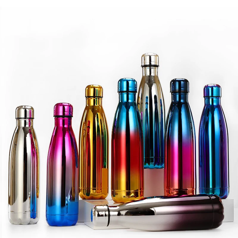 

BPA Free 500ml 750ml 1000ml Cola Shape Sports Flask Vacuum 12-24Hrs Thermos Insulation Water Cup Stainless Steel Bottle, Customized colors acceptable