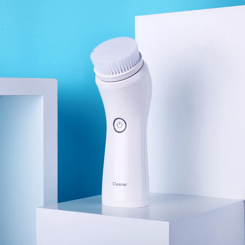 

Electric home products double clean waterproof facial cleansing brush with ce certificate