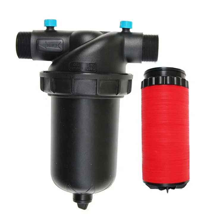 

2 Inch Mesh120 T Type Disc Filter Laminated Industrial Garden Irrigation Pump Water Treatment Fountain Cyclic Filtration, Black