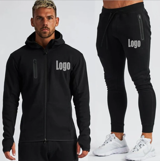 

2021 Wholesale Custom Your Logo Training Track Gym Fitness Men Tracksuit, Any pantone color are available