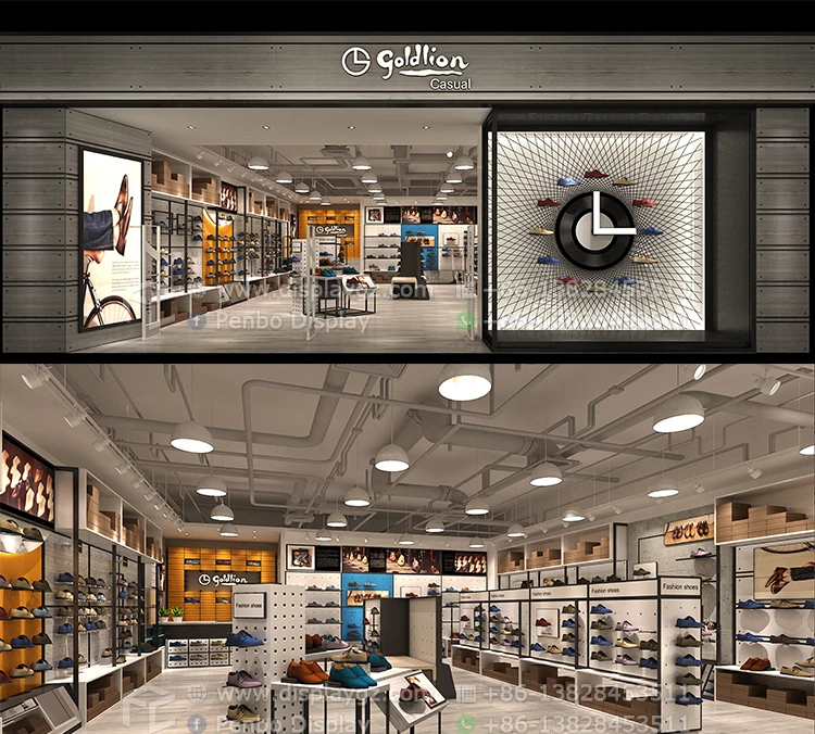 Retail Shoe Store Decoration Modern Shoes Shop Interior Design Buy