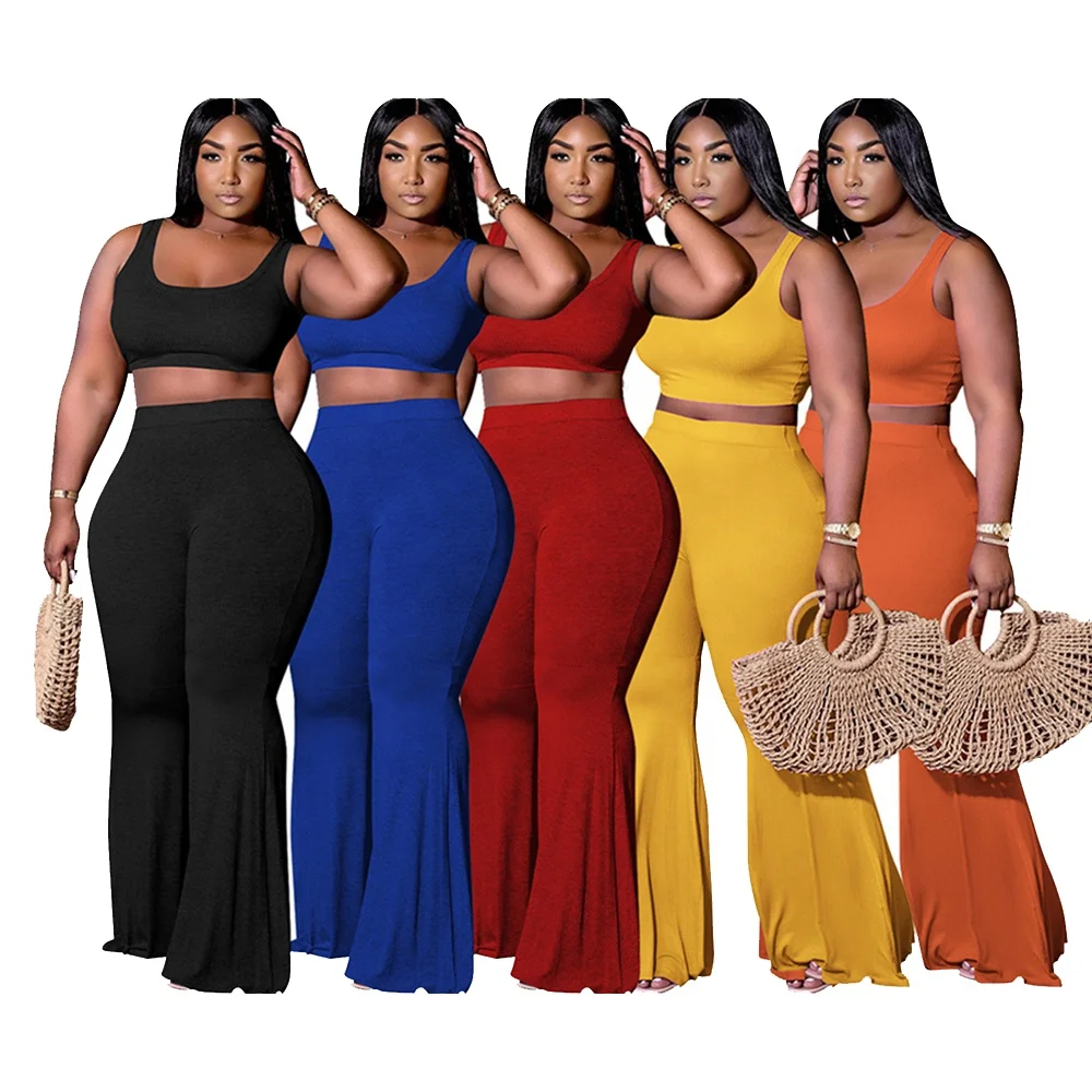 

Hot Sell 4xl Plus Szie Casual Clothes Women 2 Piece Workout Set