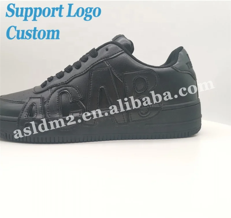 

Wholesale Custom Sneakers Logo sport Shoes solid color black Sneakers Basketball Shoes for Men and Women