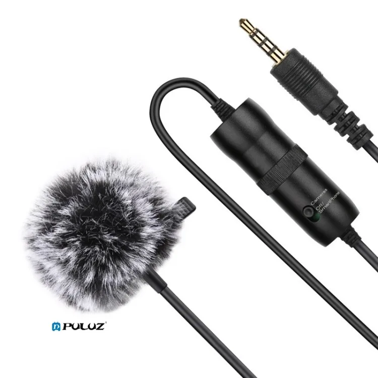 

New designs professional PULUZ 3.5mm Jack Lavalier Omnidirectional Condenser Recording Video Microphone