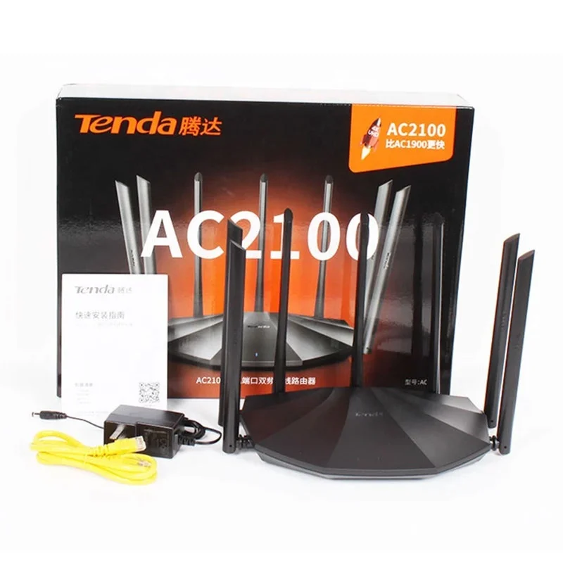 

English interfaceTenda AC23 AC2100M Wireless WiFi Router Support IPV6 Home Coverage Dual Band Wireless Router,App Control VPN, White black