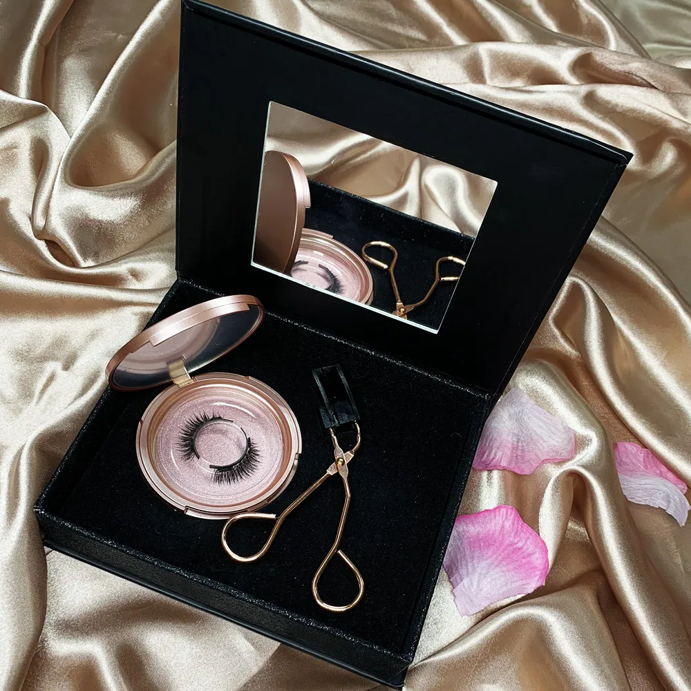 

quantum magnetic eyelashes magnetic eyelashes with clamps set without eyeliner, Natural color