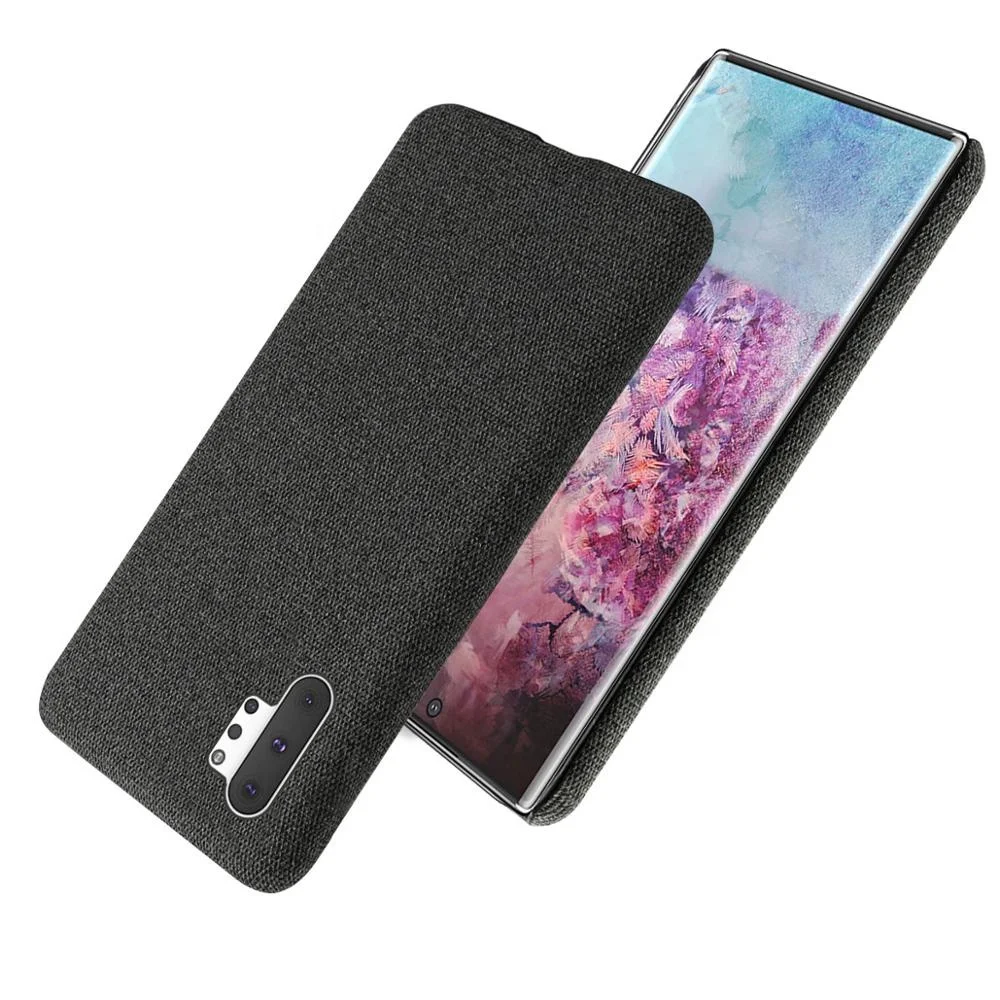 

Universal Bulk Canvas Ultra Slim Phone Case for Samsung Galaxy Note 10 Plus Anti-scratch Cell Phone Case, Brown, black, red, gray, blue, light gray