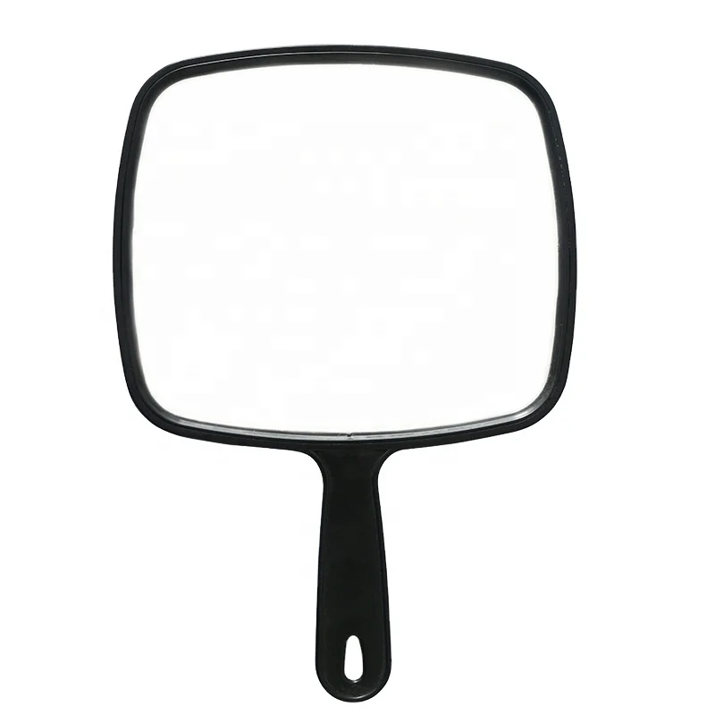 

Custom logo Large Black Handheld Mirror with Handle for Makeup, 1 or customize