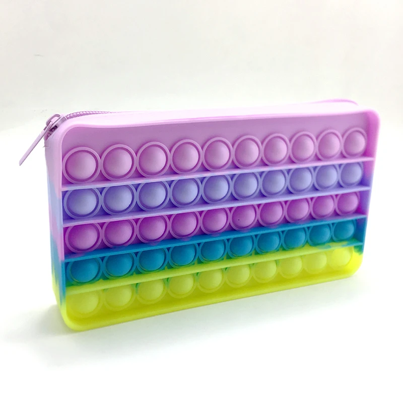

Toy Push Press Bubble Fidget Sensory Pen Bag Silicone Fidget Bag Bubble Fidget Sensory Toy Bag, Customized color