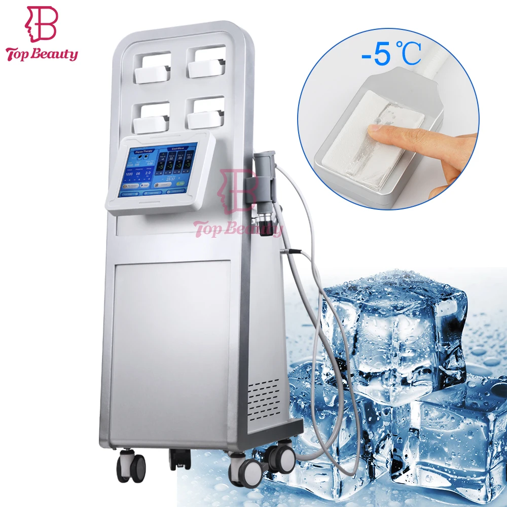 

4 criolipolisis pads shockwave therapy anti cellulite freeze fat removal 360 machine cryolipolysis