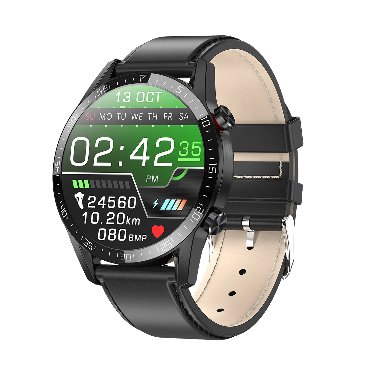 

New arrival full Touch screen round smart watch L13 with heart rate monitor wearable devices bt call smartwatch