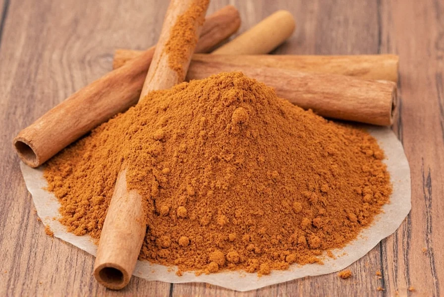 Comparison of different cinnamon types showing Sadaf cassia cinnamon alongside Ceylon and Saigon varieties