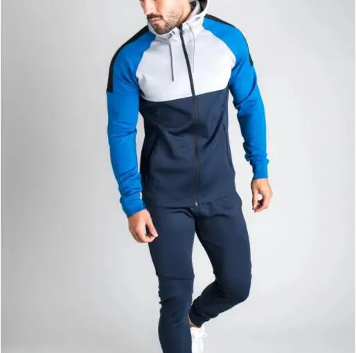 

LW-Ready to ship US measurement zip up men's hoodies and jogger two pieces tracksuit men, As picture or customized make
