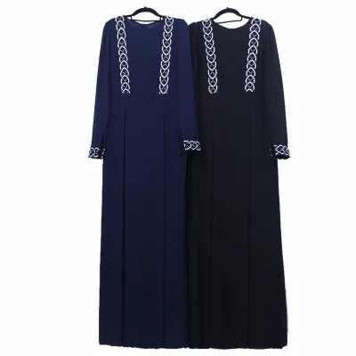 

LSY166 New chiffon embroidery plus size Islamic Clothing Fashion Kimono Arabic Style Dubai Muslim abayas, Shown