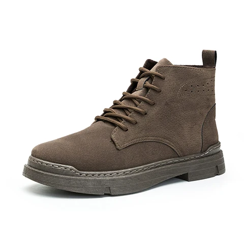 

2021 Fashion Martin Leather Custom Logo Winter Warm Lace Up Casual Boots for Mens, Customerized