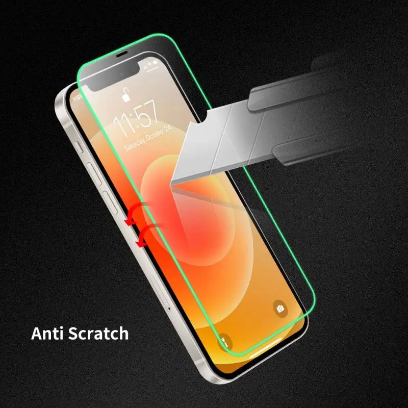 

Wholesale Free Sample 9H Tempered Glass Screen Protector For iphone 11 12 Pro Max Luminous 10 Years Factory, Clear transparent