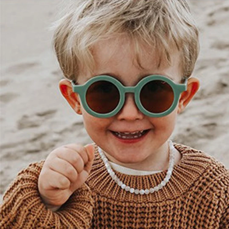 

SKYWAY Popular Fashion Multicolor Round Frame Sun Glasses Girls Boys Kid Baby Sunglasses