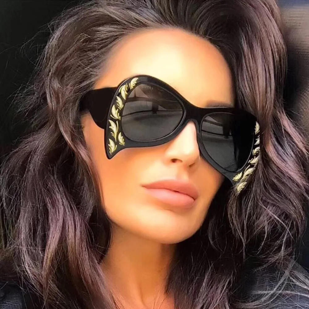 

Black Butterfly Tear Oversized Women Sunglasses 2020, Customized available