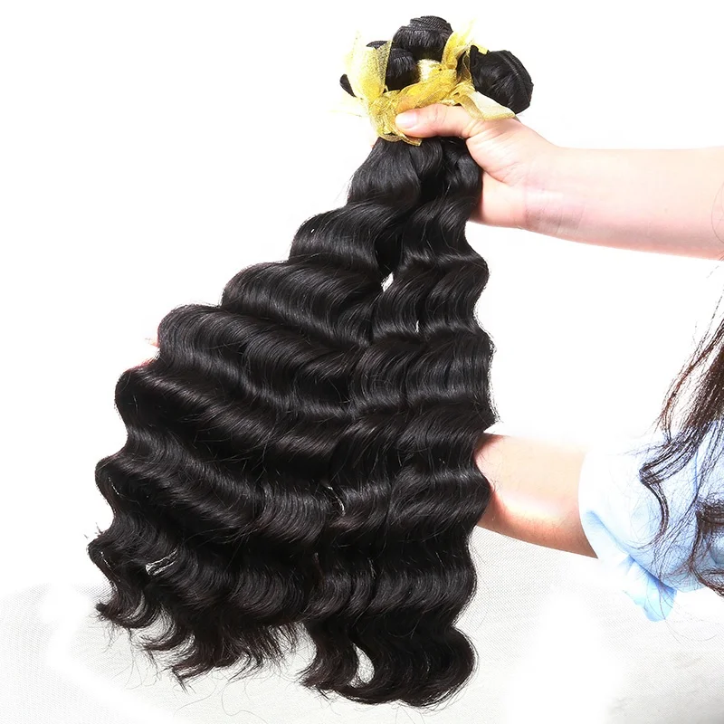 

Mellow Waves Wholesale Price Indian Bundles Deep Wave Bundles 100% Human Original Remy Weft Weaving Hair Extension For Women