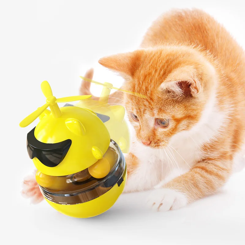 

Luxury Funny Infrared Laser Pet Toy Smart Cat Interactive Feeder Leaking Food Teasing Ball Automatic Electric Cat Toys, Customized color accept