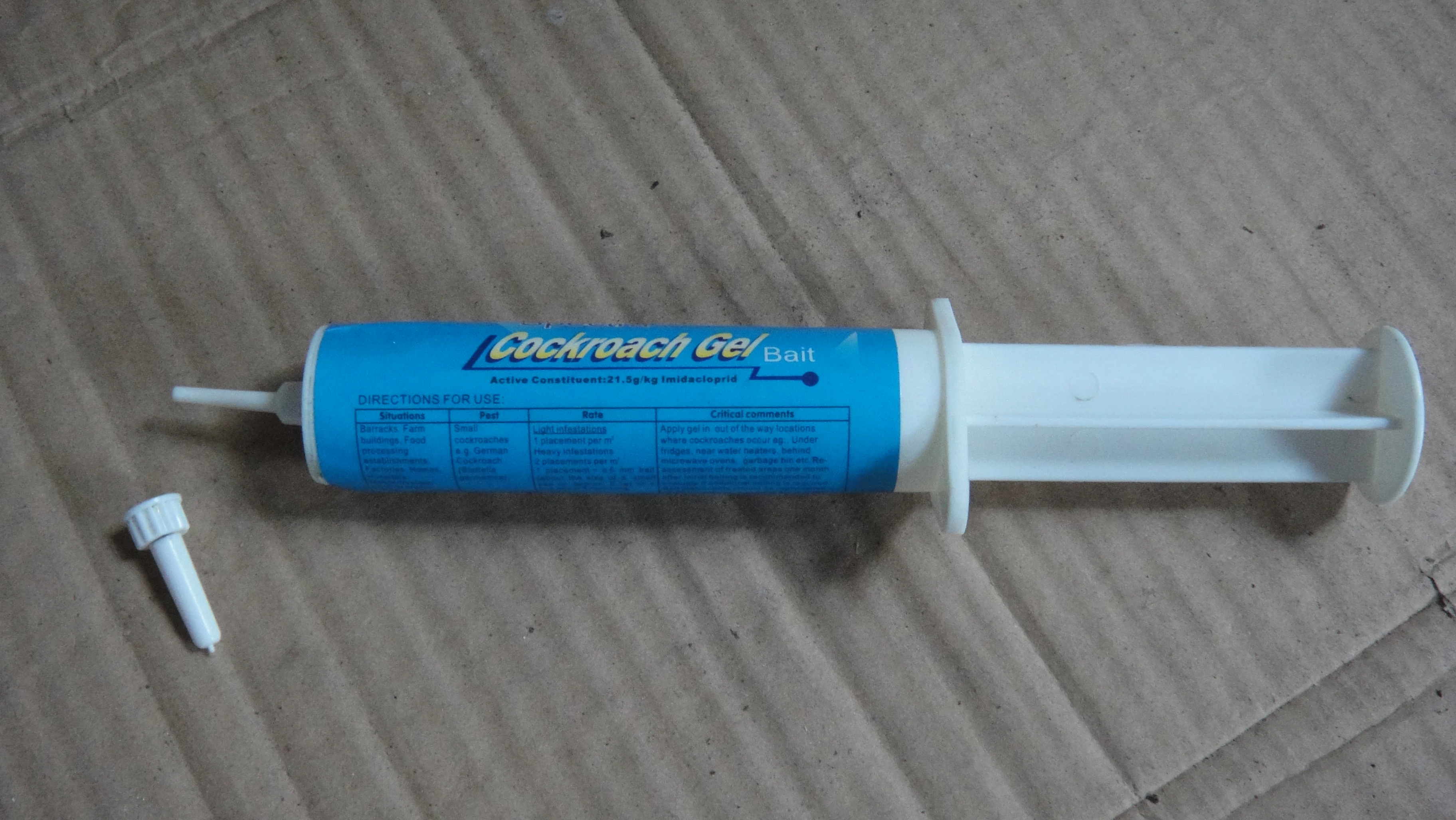 
Cockroach Killer Gel Fipronil 0.05% Low Toxic Premise 