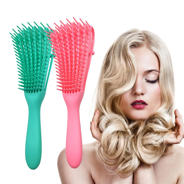 

Flexible Bristles Detangler Comb Brush Detangling Hair Combs Detangling Hair Brush for Wet/Dry/Long Thick Curly Hair