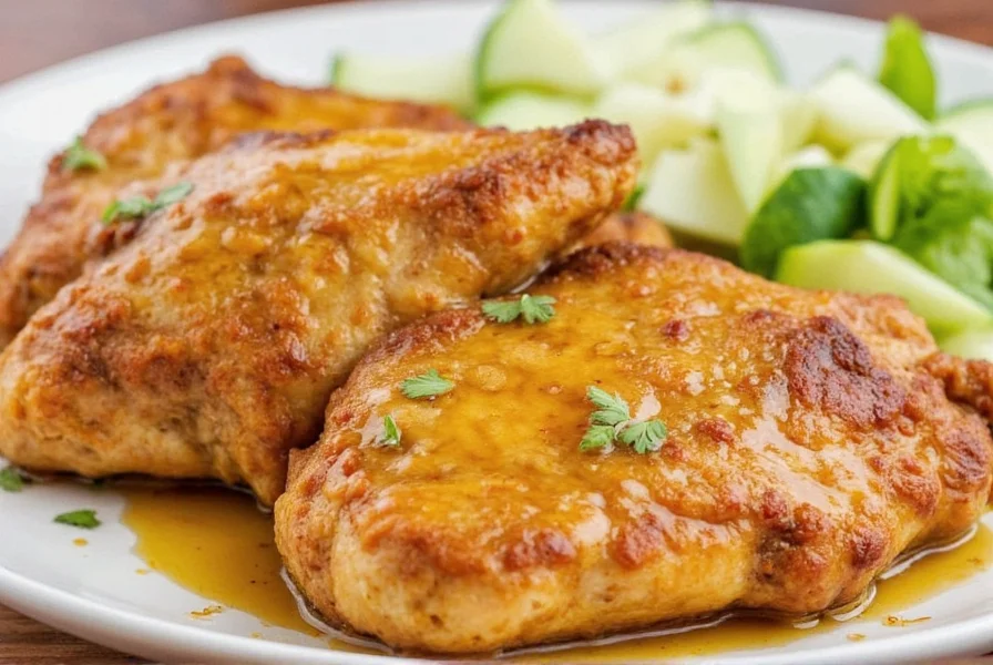 Chicken Marinating in Yellow Butter Sauce