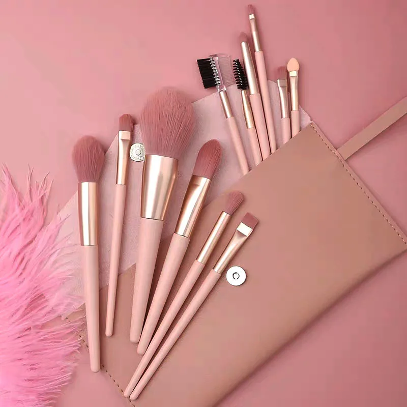 

High Quality Marble Pink Luxury Blush Eyeshadow Brush Custom Private Labe Makeup Brush Set, Colorful