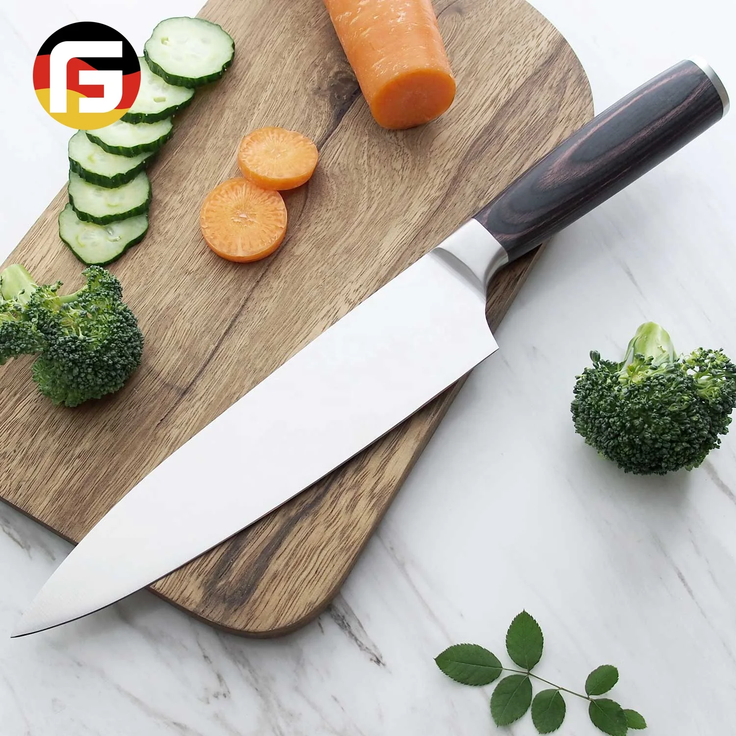 

Amazon Hot Sell  Stainless Steel Chef Knife with Wooden Handle