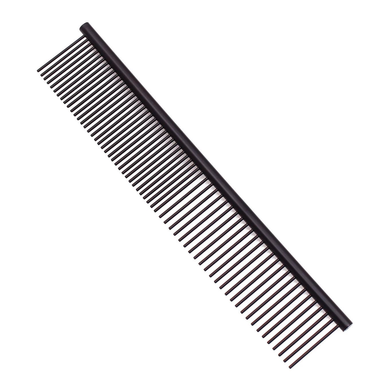 

Black Stainless Steel Pet Grooming Comb Row Teeth Needle Hair Trimmer Cat Dog Grooming Massage Comb Wide Tooth C6703, Customized color