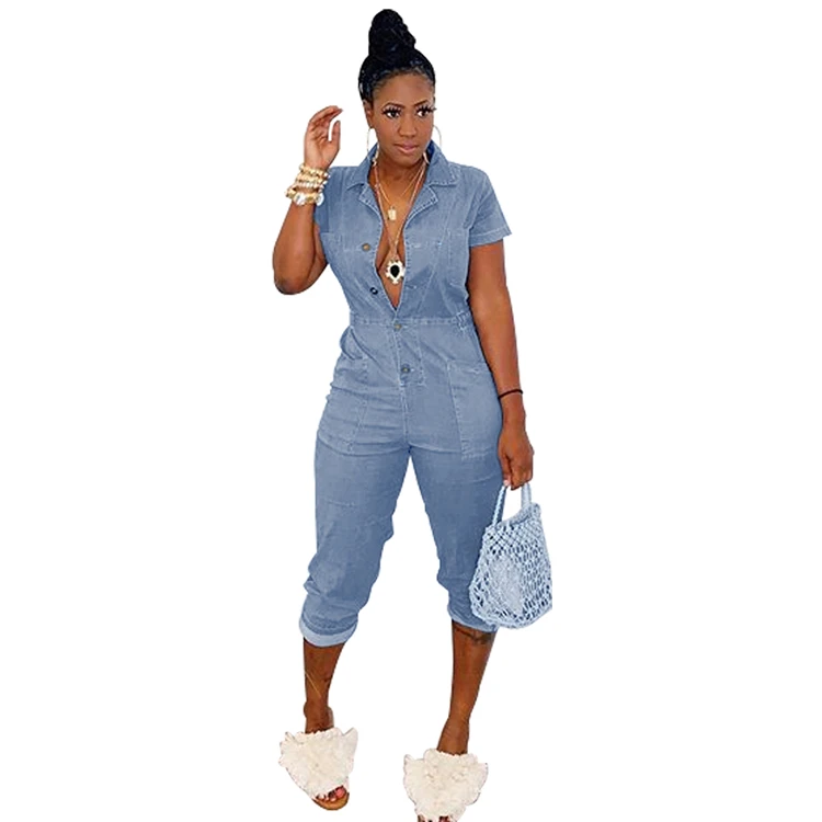 Quality Ladies Summer Jeans Rompers 