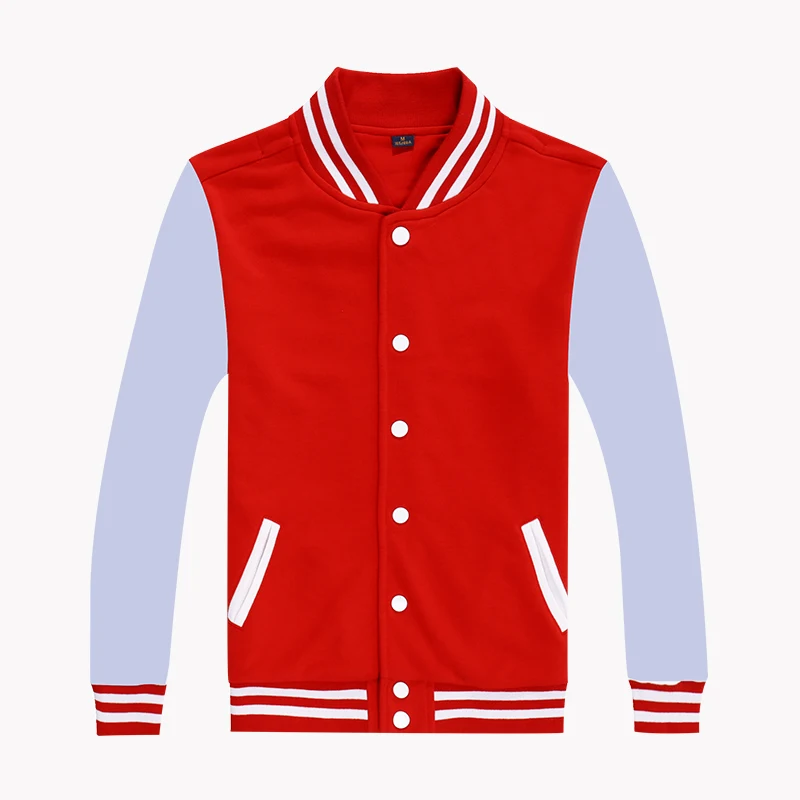 custom logo high quality fashion casual cotton man varsity sports varsity jacket