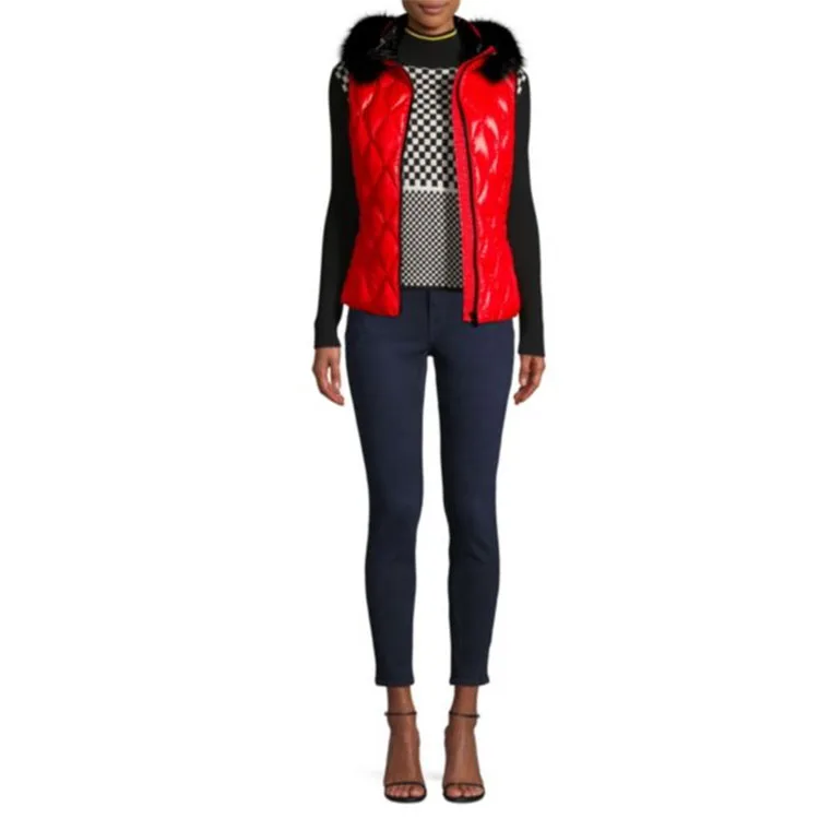
Fashionable Breathable Warm Lightweight Down Puffer Women Winter Vest For Jackets 