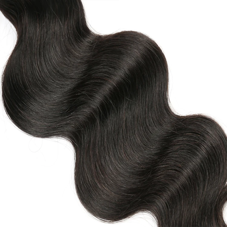 
Cheap Brazilian Virgin Hair 100% Human Hair Natural Color 3 Bundles With Lace Closure Body Wave Bundles 