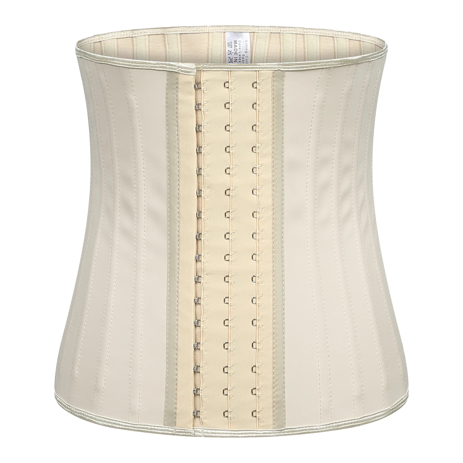 
100% latex high-quality smooth latex large buckle 25 steel bone rubber corset shapewear for women 