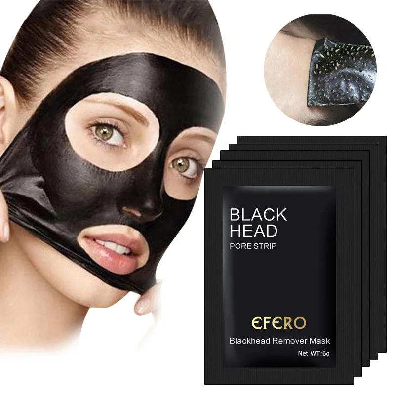 

EFERO Pore Cleansing Nose Mask Black Head Charcoal Mask Peel Off Black Head Removal Mask