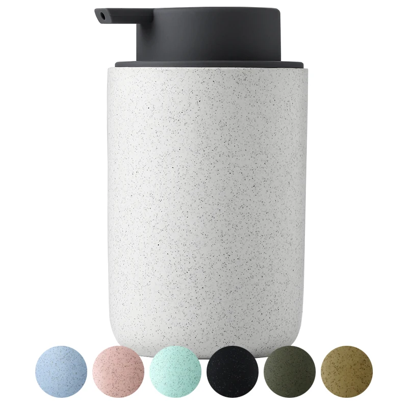 

China made Eurasian glossy ceramic liquid soap body lotion dispenser