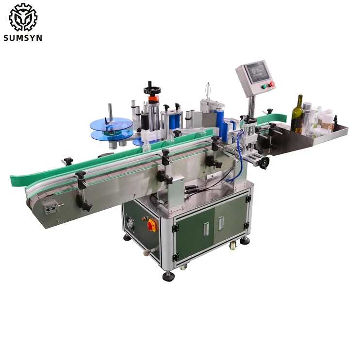 
Automatic round bottle labeling machine for glass plastic bottle tin jars cans 
