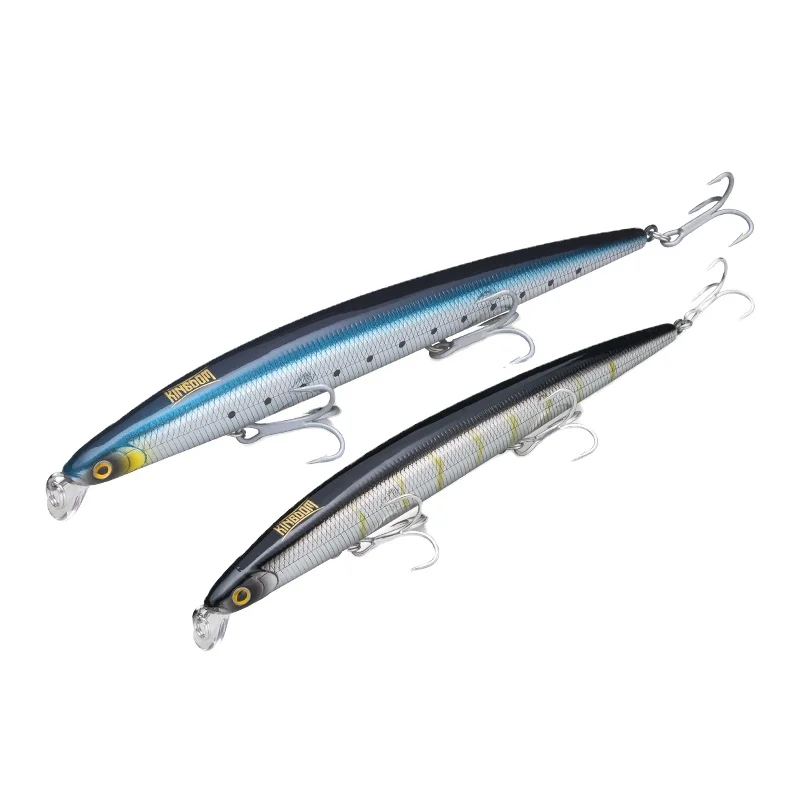 

KINGDOM 5333 180mm Trout 3D Eye Artificial Bait Sinking Fishing Lure Minnow Fishing Lure Hard Floating Artificial Swim Baits, 6 colors