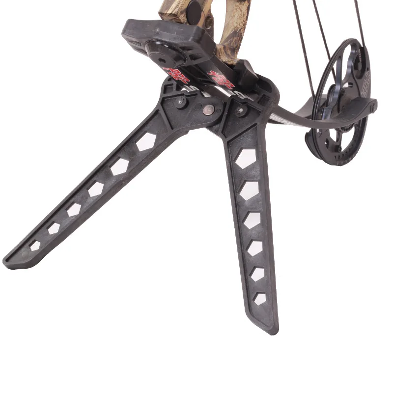 

Compound Bow Stand Holder Legs For 3D Range Shoot Hunting Target Support Shelf, Black