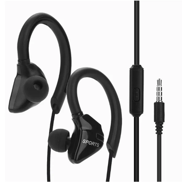 

Wholesale 3.5mm Running in-ear earphone music Headphone Headset High quality For Sport Wired Earphones