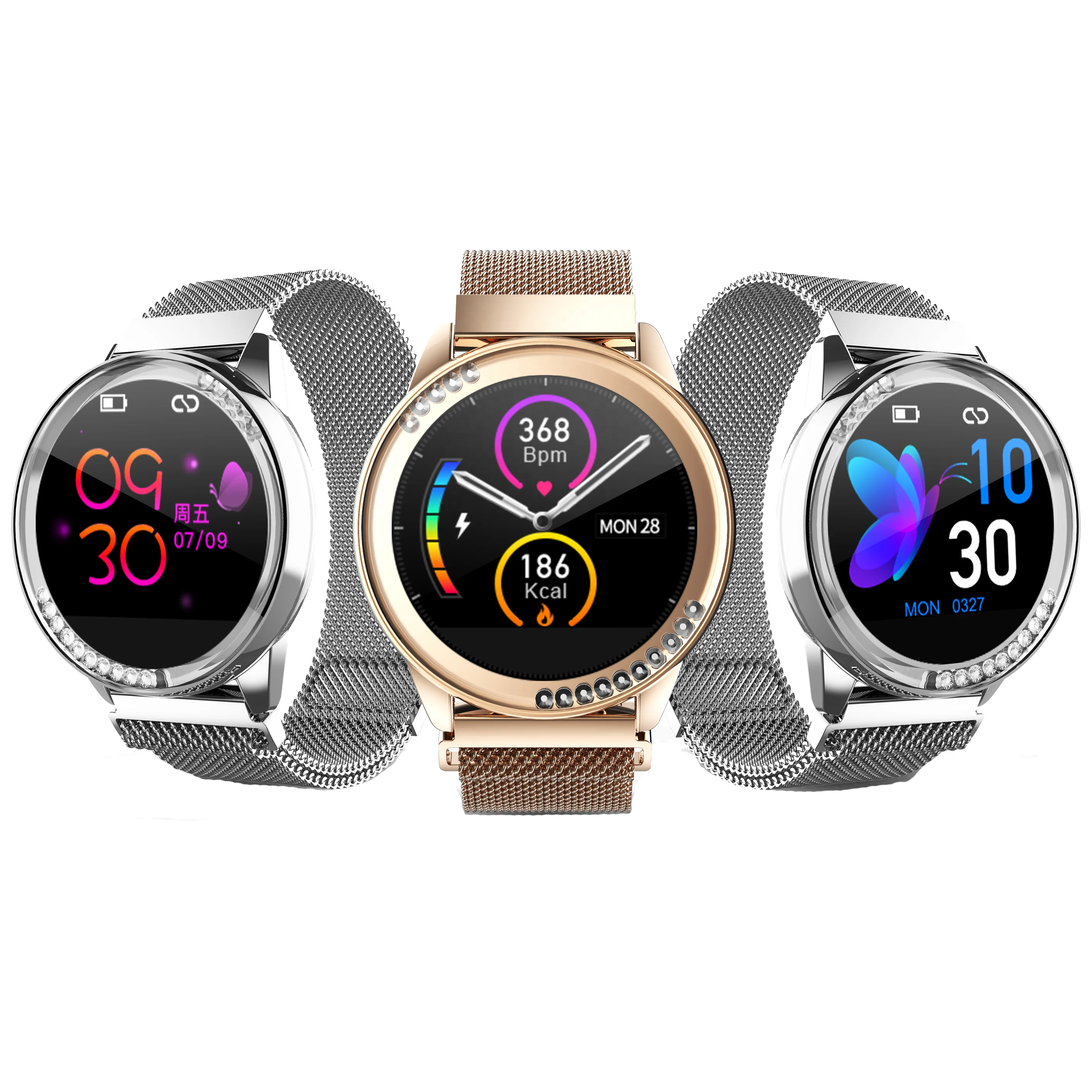 

Shenzen Anytec 2021 new design discount mobile smartwatch American android ios waterproof heart rate sport smart watch bands, Gold, blue, silver, purple