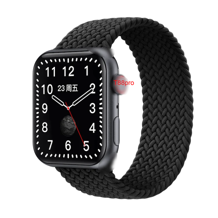 

Palaces grid UI real-time measurement Spo2 oximeter real 1.75 inch large big dial screen edge serie 6 2021 smart watch T88 pro