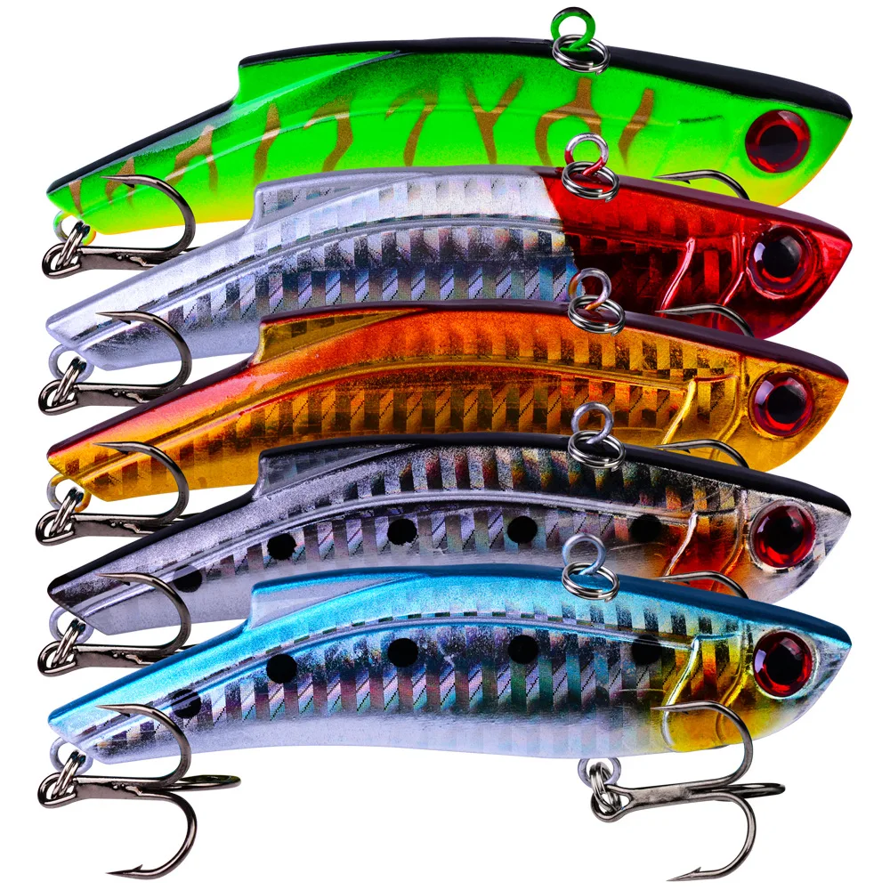 

Sinking fishing lure bass vib vibration trolling hard bait, 5 colors