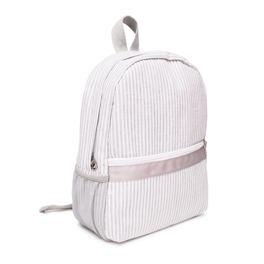 

Monogram Toddler Zipper Kids Seersucker Backpack DMA7187